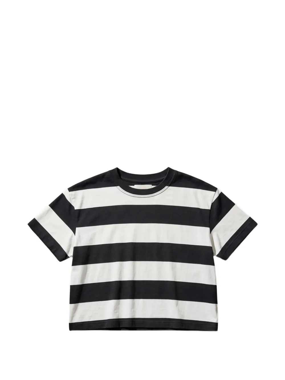 ASKK NY Shrunken Boy striped cropped T-shirt Zwart