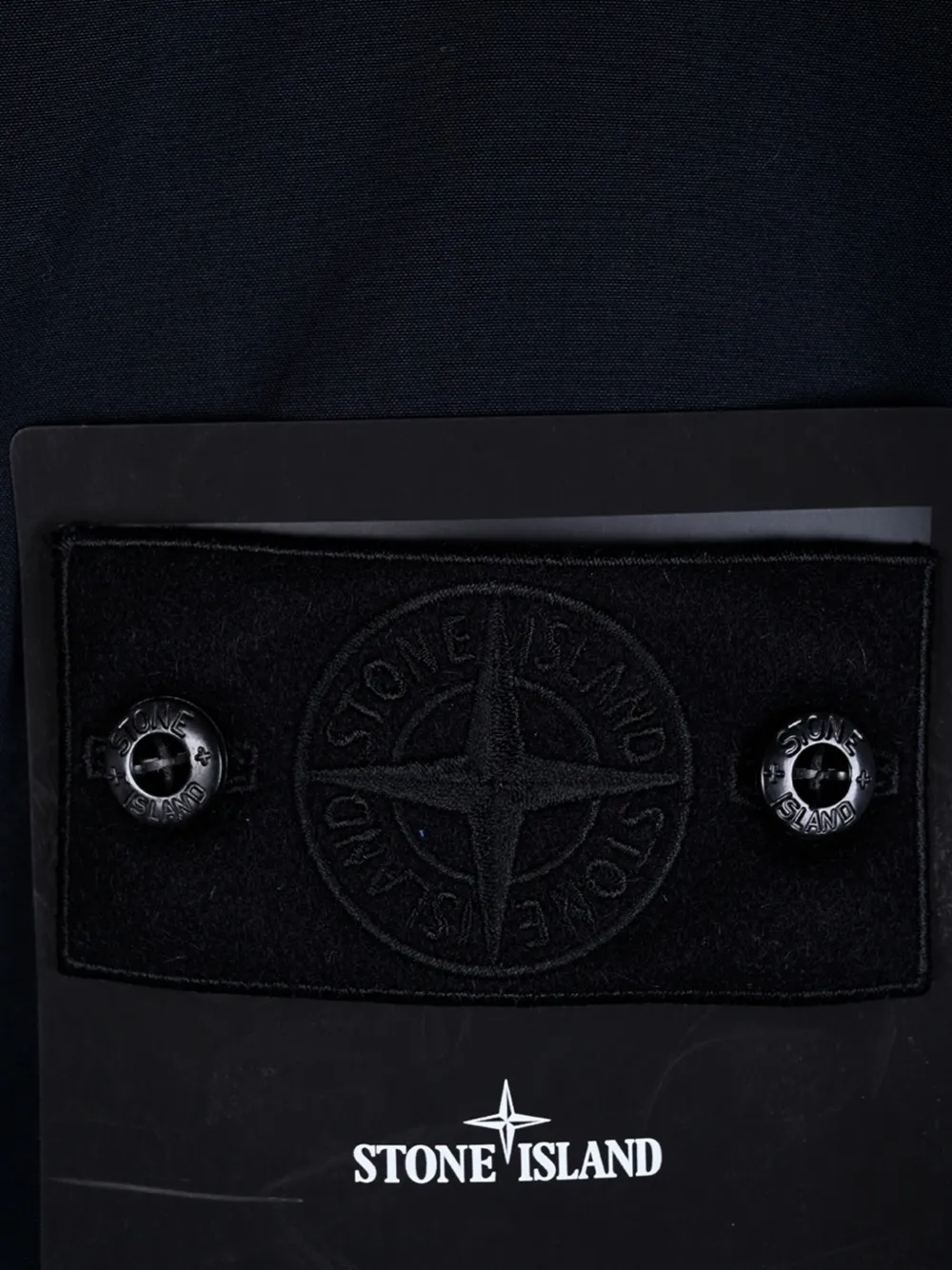 Stone Island Jack met capuchon Zwart