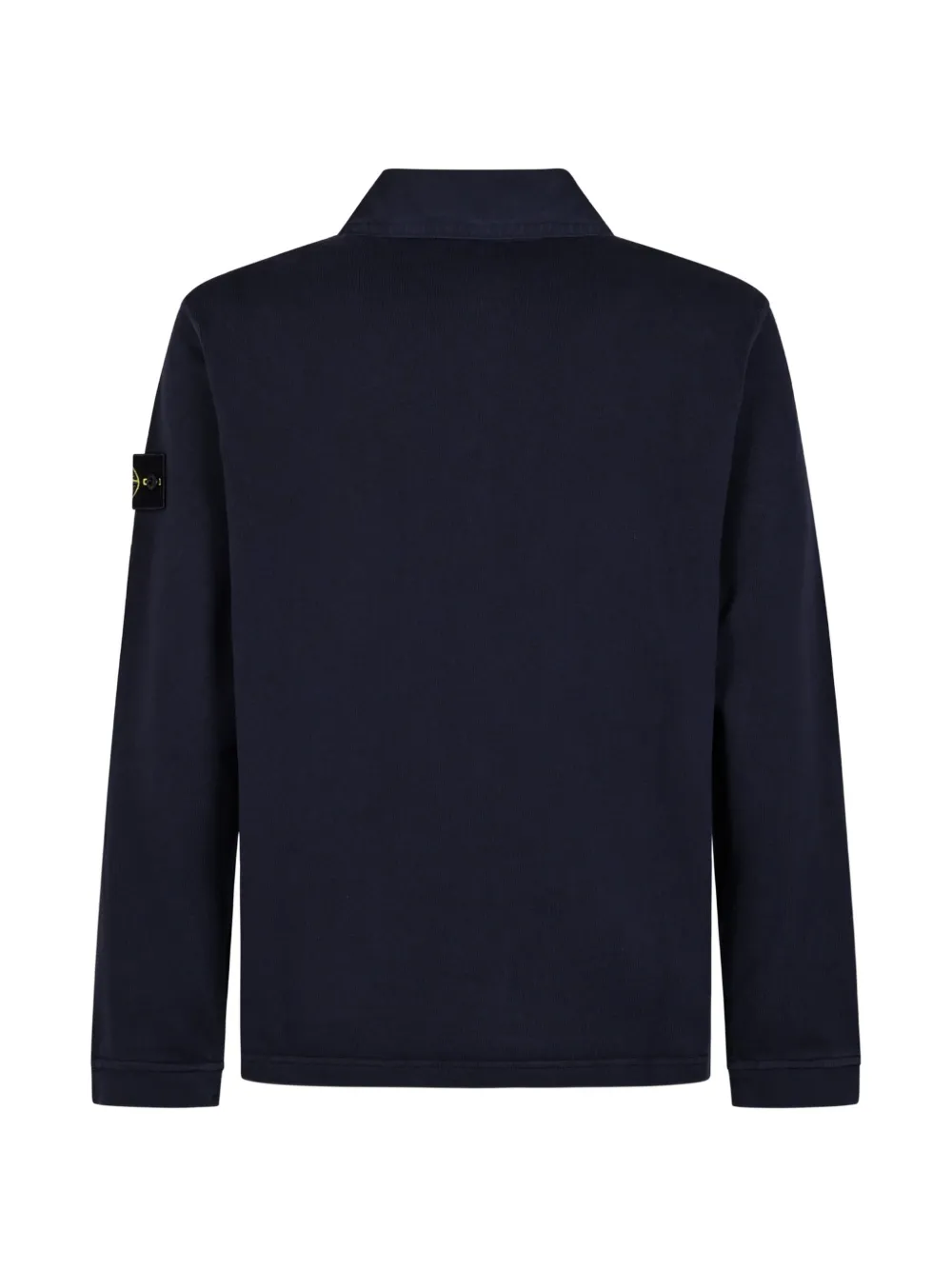 Stone Island 6100001 poloshirt met logo-patch Blauw