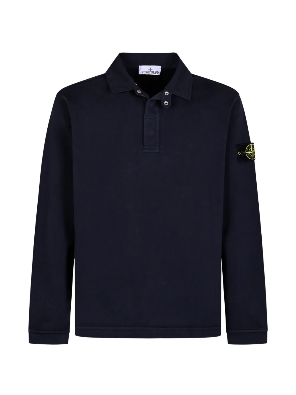 Stone Island 6100001 logo-patch polo shirt - Blau