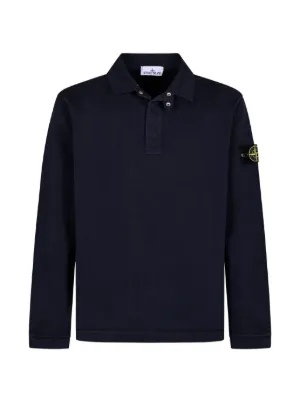 Stone Island 2200008 ストレッチポロシャツ | ブルー | FARFETCH JP