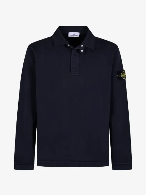 Stone Island 6100001 logo-patch polo shirt