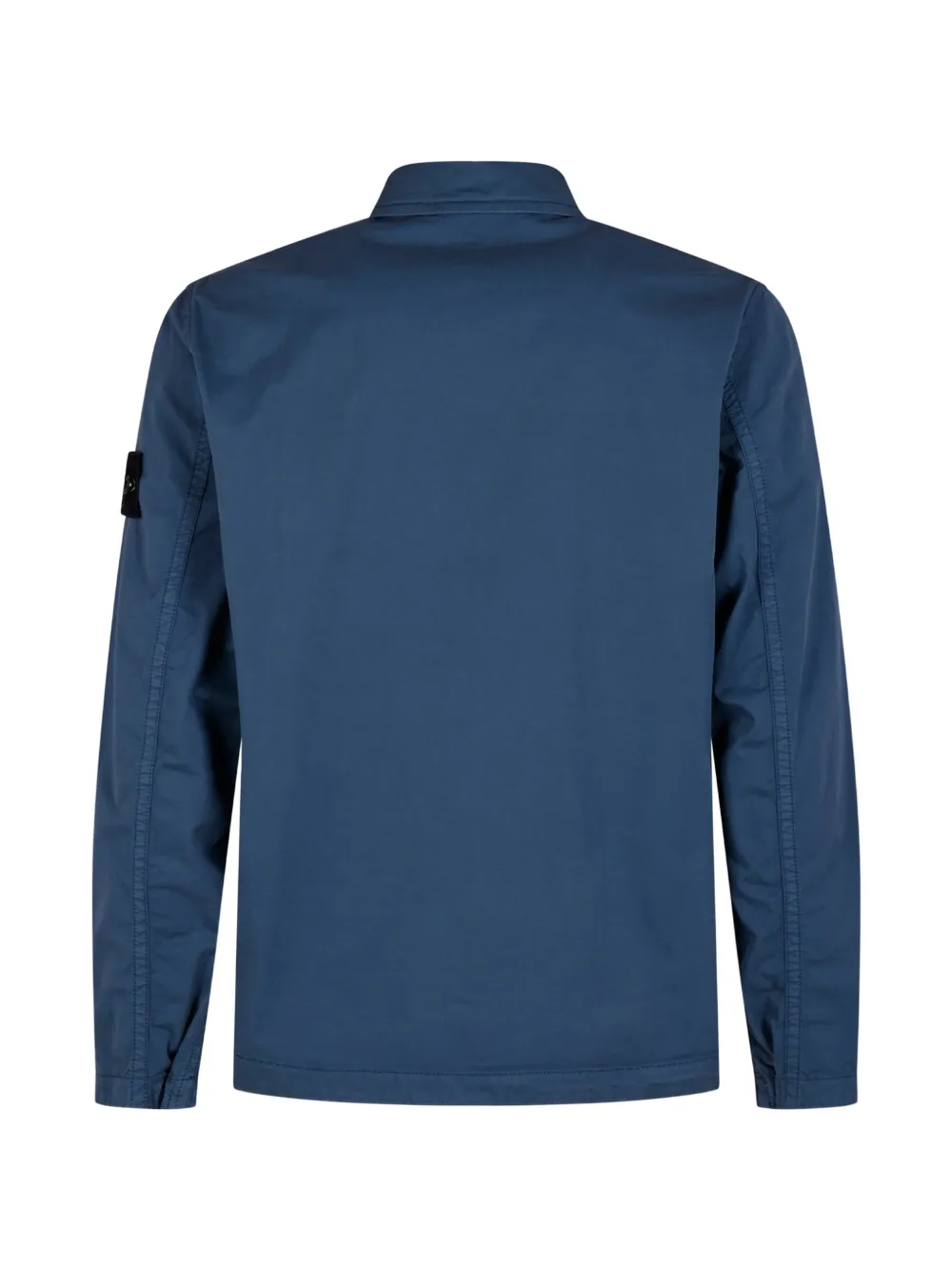 Stone Island 1200003 shirtjack met logo-patch Blauw