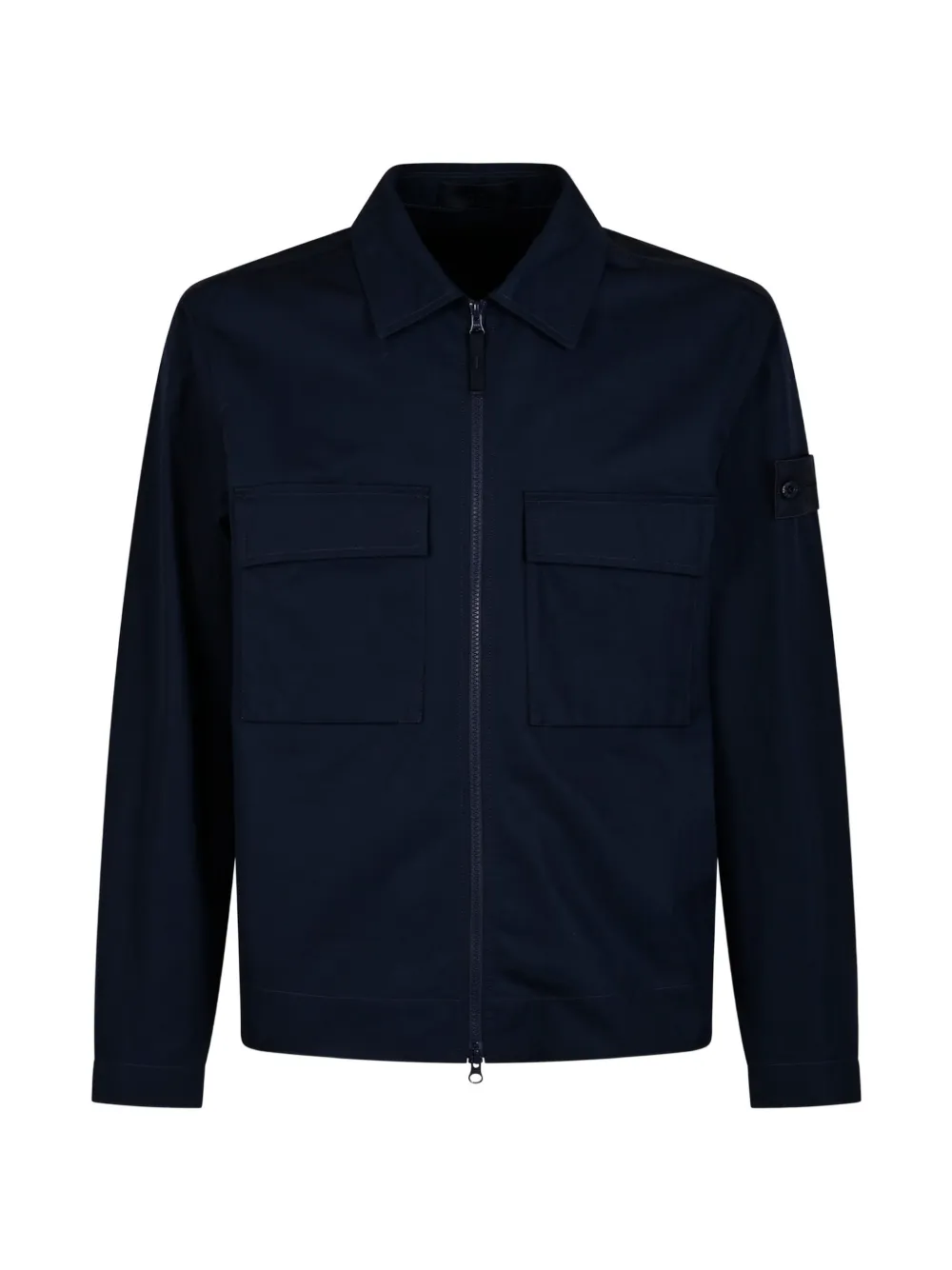 Stone Island zip-up long-sleeve jacket - Blau