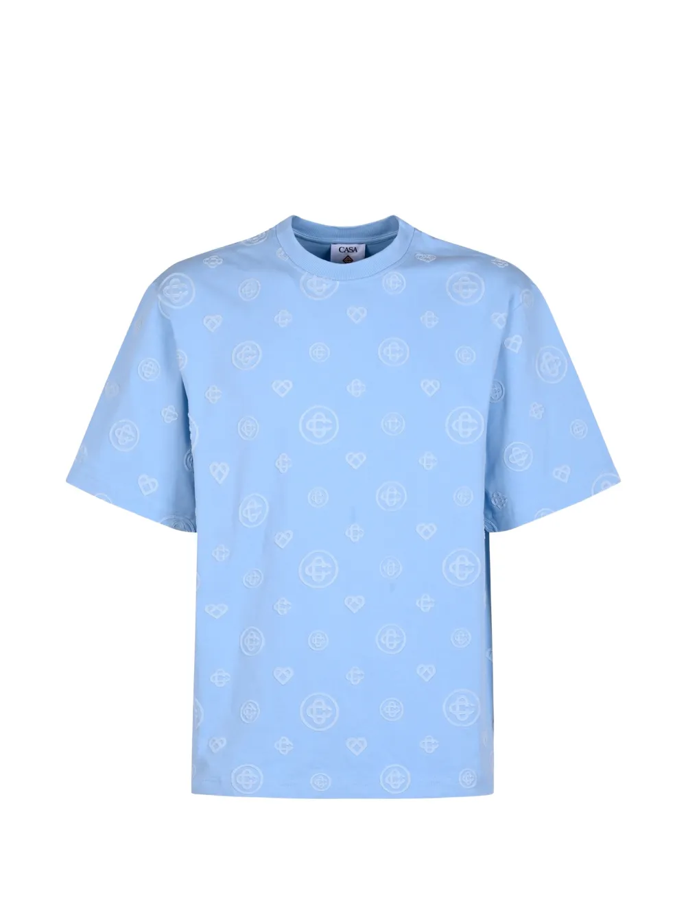Casablanca monogram short-sleeve T-shirt - Blau