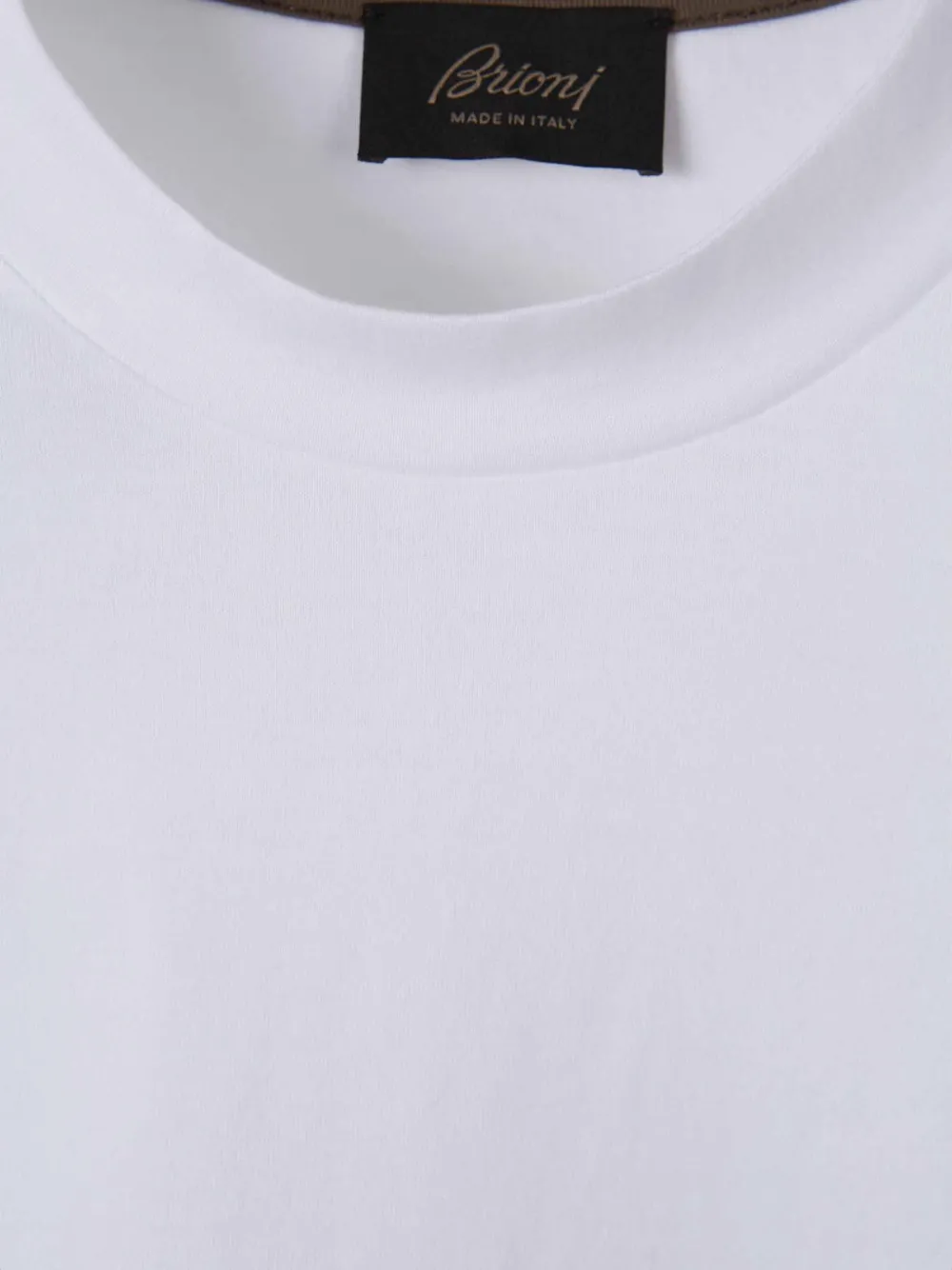 Brioni T-shirt met geborduurd logo Wit