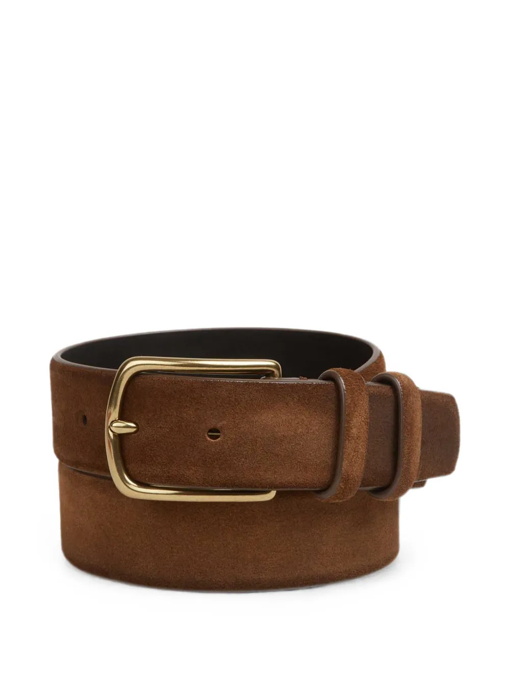 Officine Creative calf suede buckle-fastening belt - Marrone