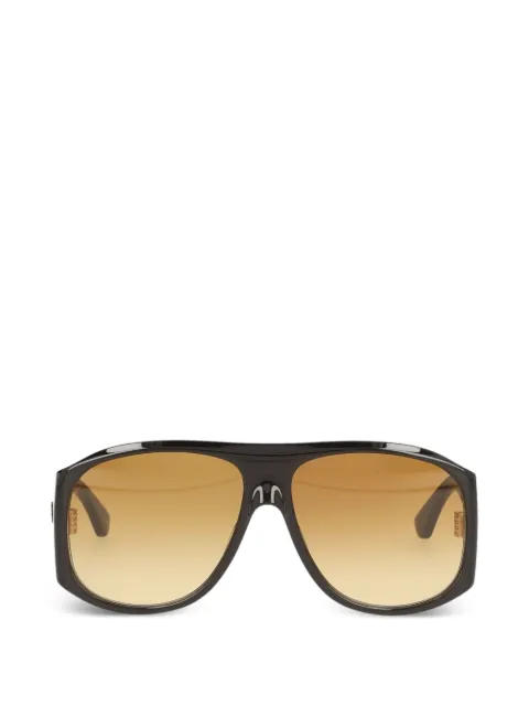 Chloé logo-print pilot-frame sunglasses