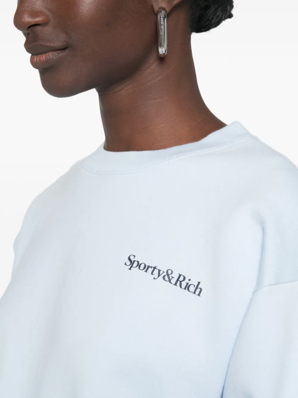 Sporty & Rich Sweater met ronde hals Blauw