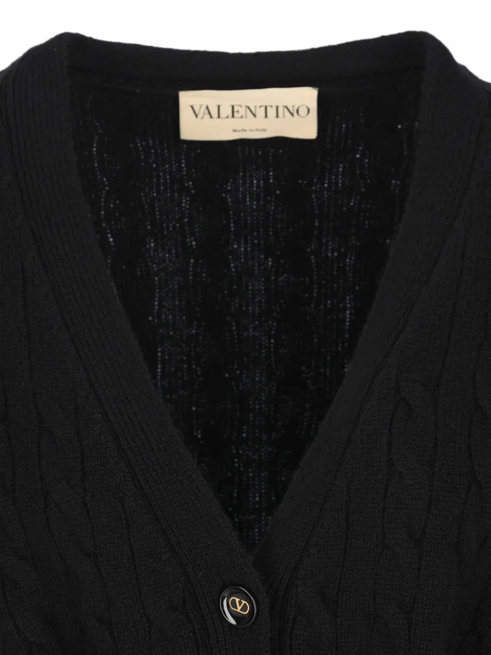 Valentino Garavani Vest met ceintuur Zwart