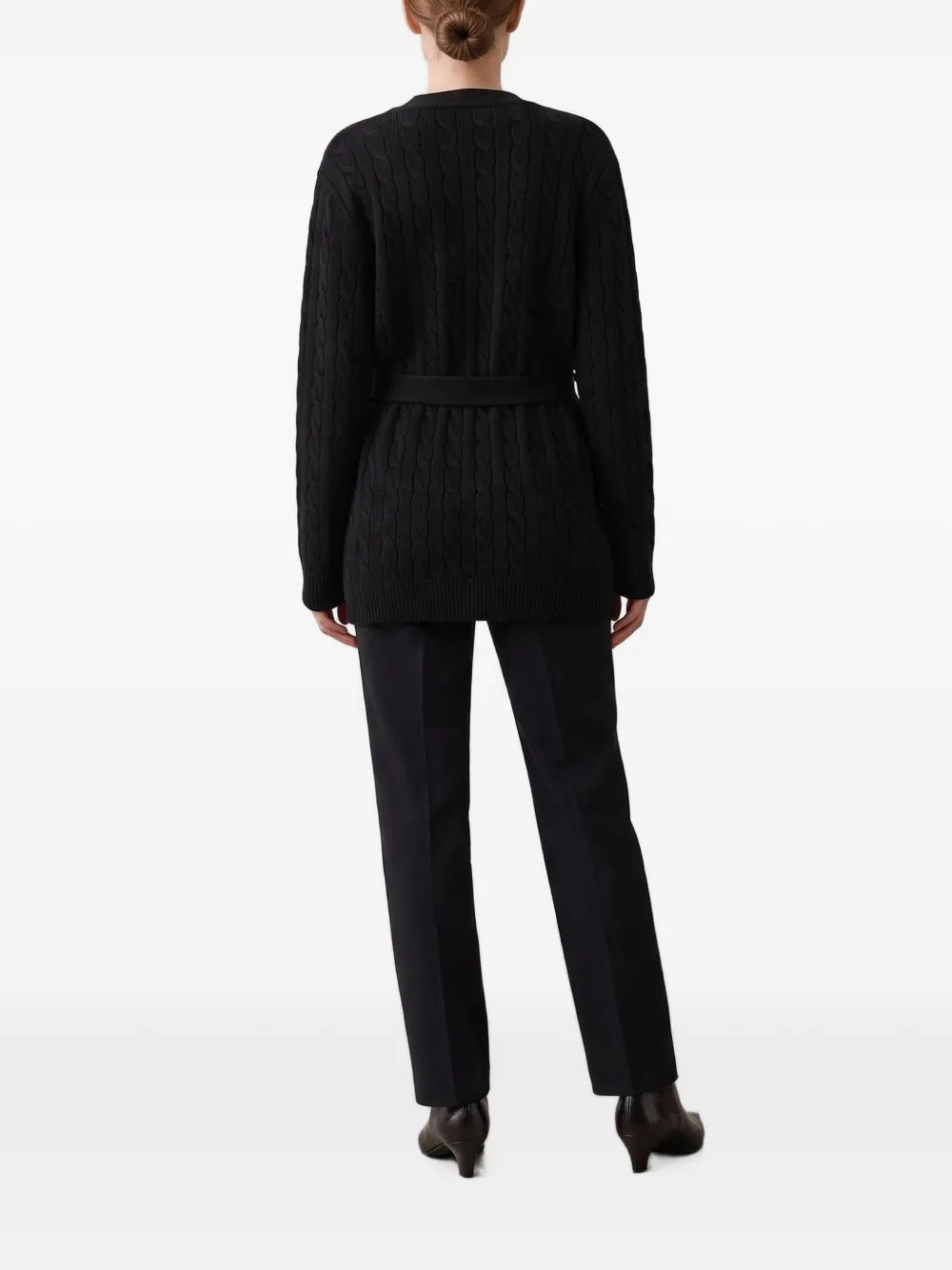 Valentino Garavani Vest met ceintuur Zwart