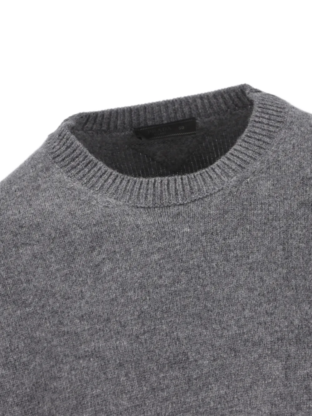  Prada Elbow-patch Wool Sweater - Gris 