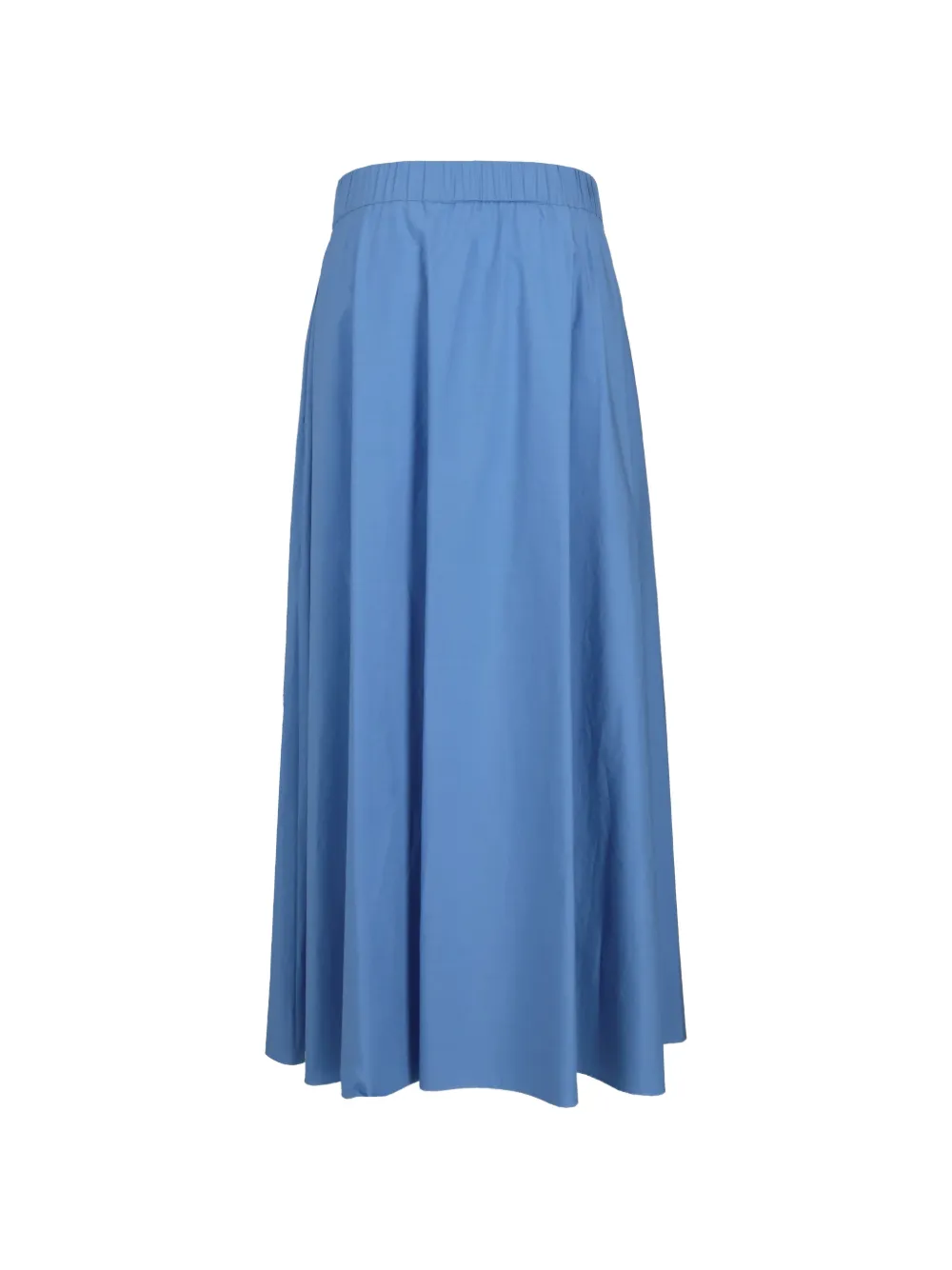 P.A.R.O.S.H. Flared maxi-rok met elastische tailleband Blauw