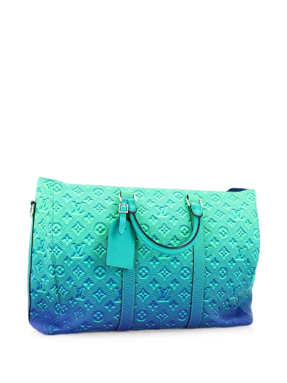 Louis Vuitton Pre-Owned Borsa tote Keepall Limited Edition Illusion con monogramma - Verde