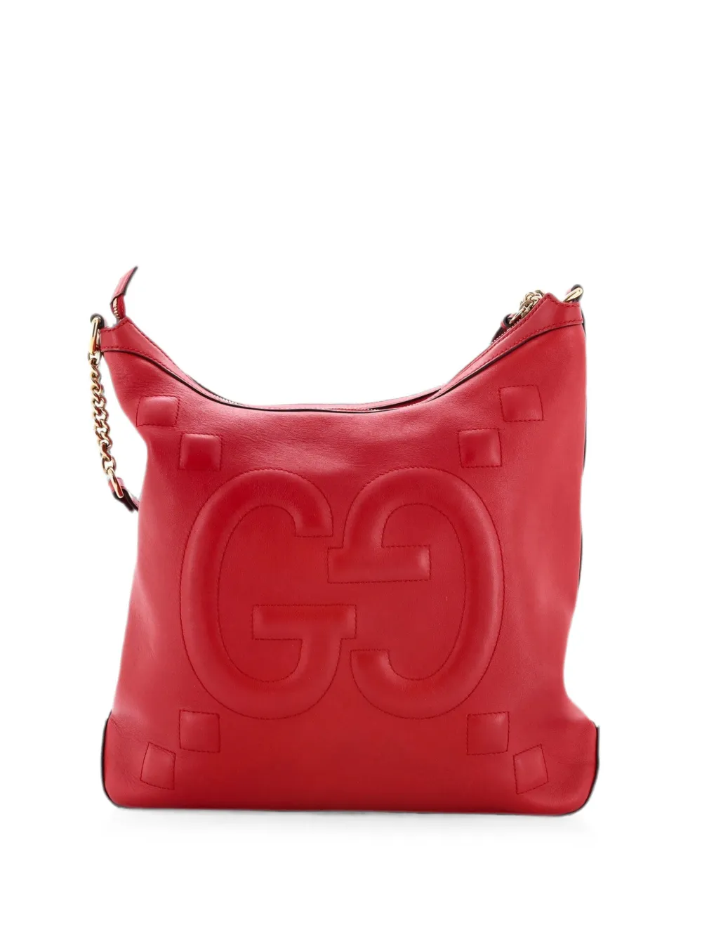 Gucci Pre-Owned Große Apollo GG Beuteltasche mit Prägung - Rot