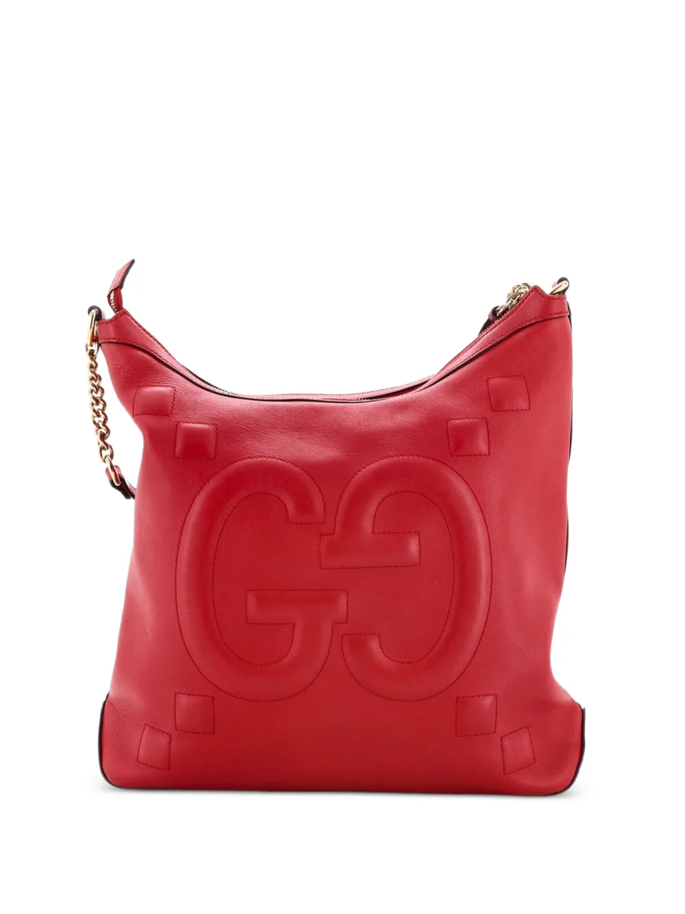 Gucci Pre-Owned Große Apollo GG Beuteltasche mit Prägung - Rot