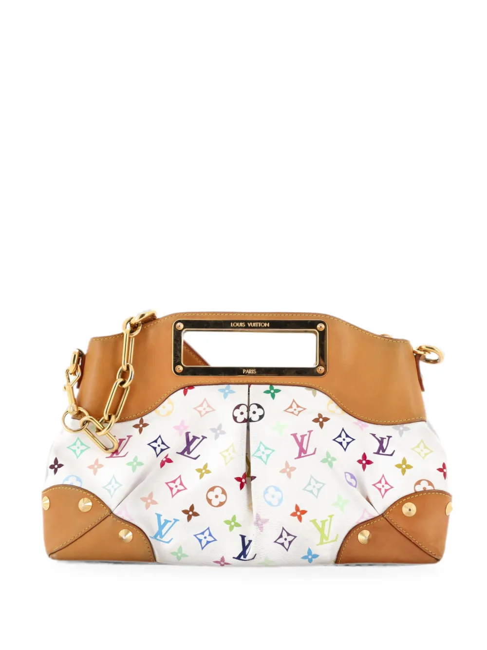 Louis Vuitton Pre-Owned Bunte Judyh Monogram MM Schultertasche - Weiß