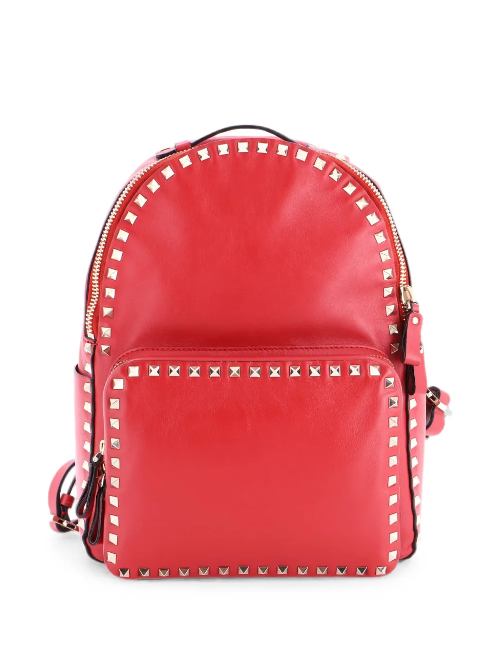 Valentino Garavani Pre-Owned Zaino Rockstud medio in pelle - Rosso