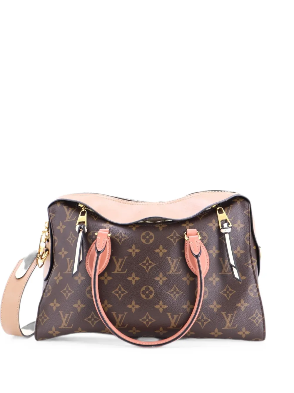 Louis Vuitton Pre-Owned Tuileries Monogram Canvas-Tasche mit Leder - Braun