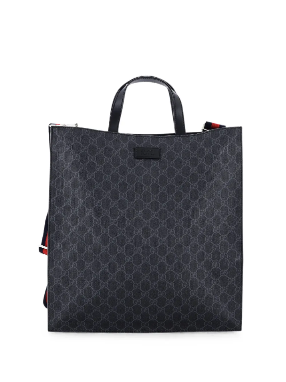 Gucci Pre-Owned Borsa tote convertibile Soft Open in tela cerata GG - Nero