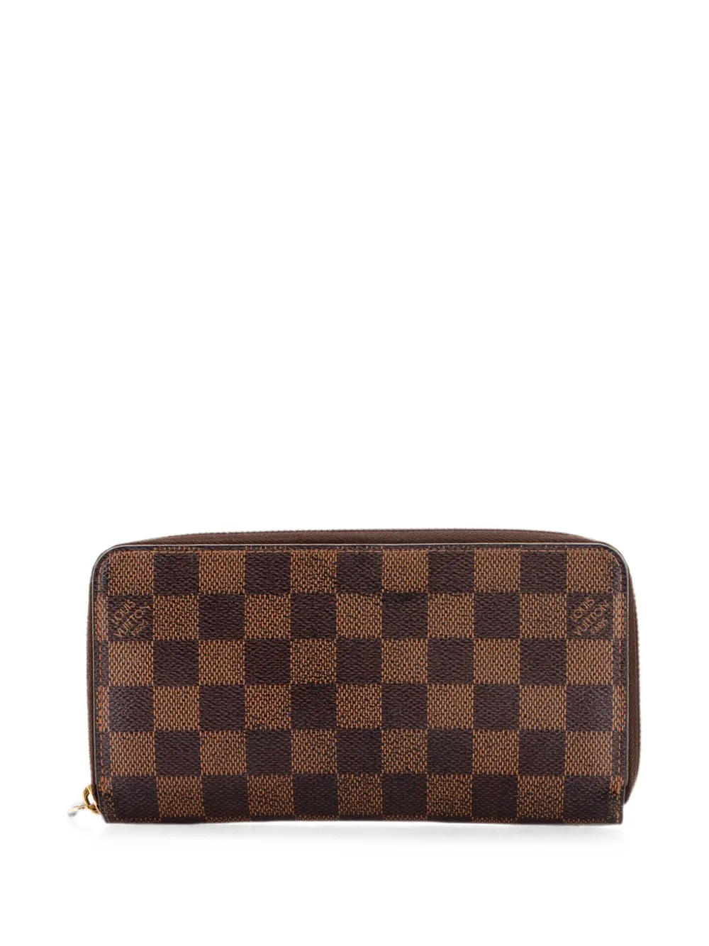 Louis Vuitton Pre-Owned Portafoglio Zippy piccolo in tela Damier - Marrone