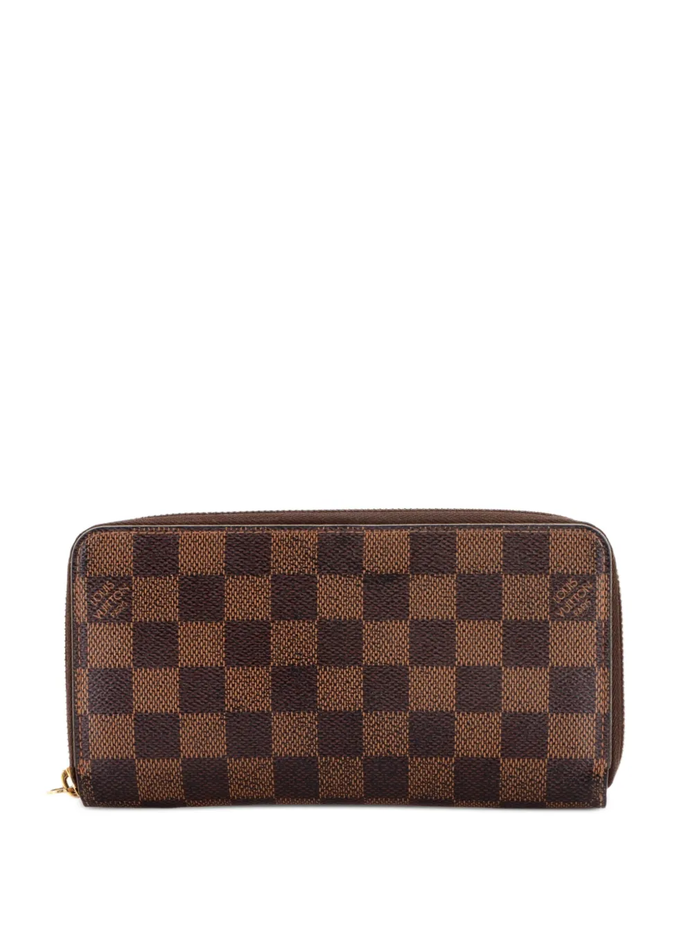 Louis Vuitton Pre-Owned Portafoglio Zippy piccolo in tela Damier - Marrone