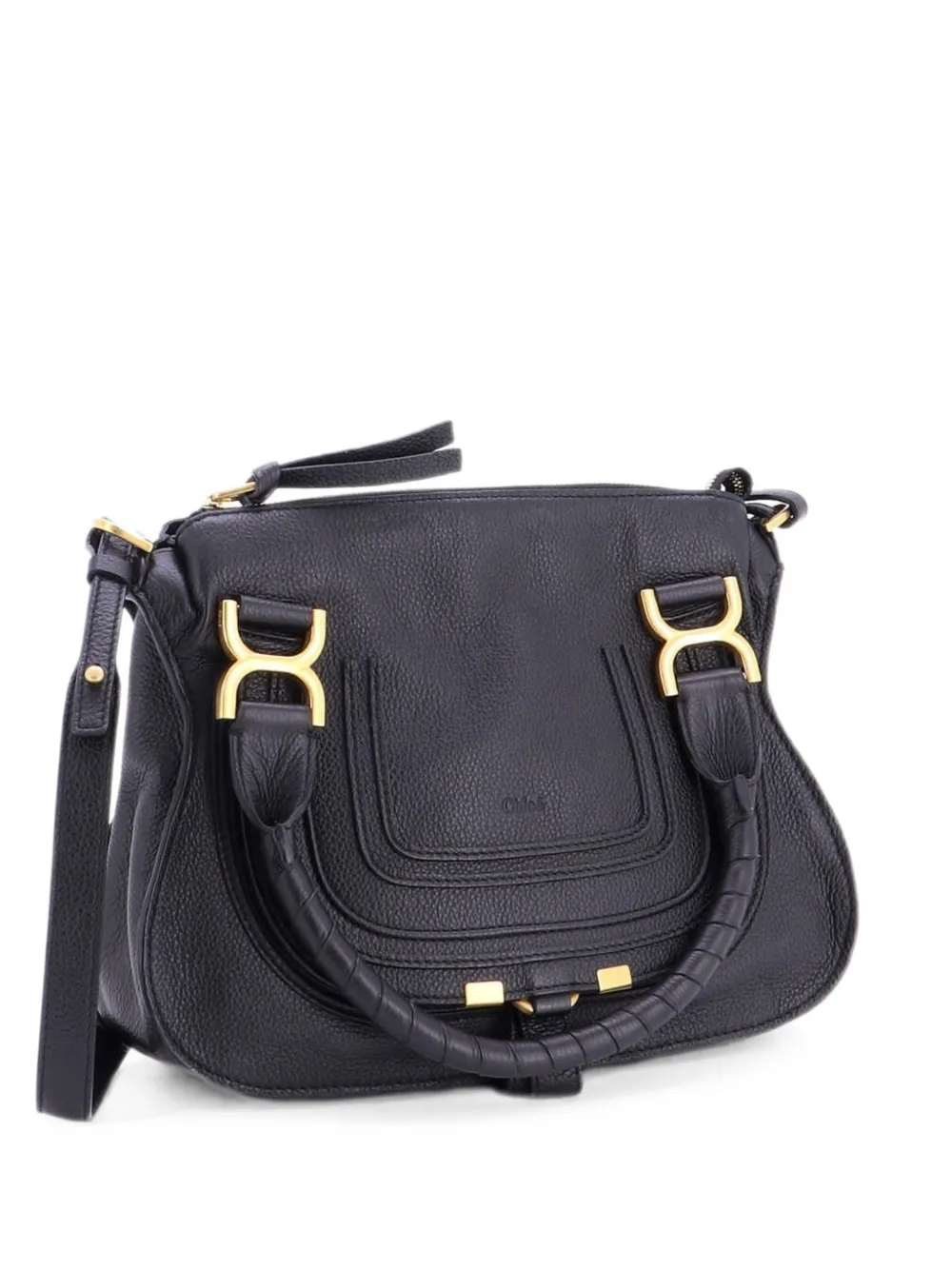 Chloé Pre-Owned Borsa a tracolla Marcie piccola in pelle - Nero