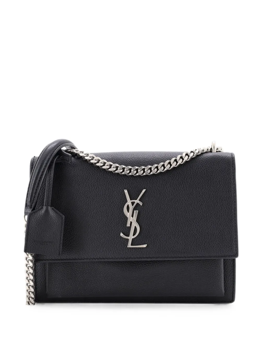 Saint Laurent Pre-Owned Sunset Leather Medium crossbody bag - Black