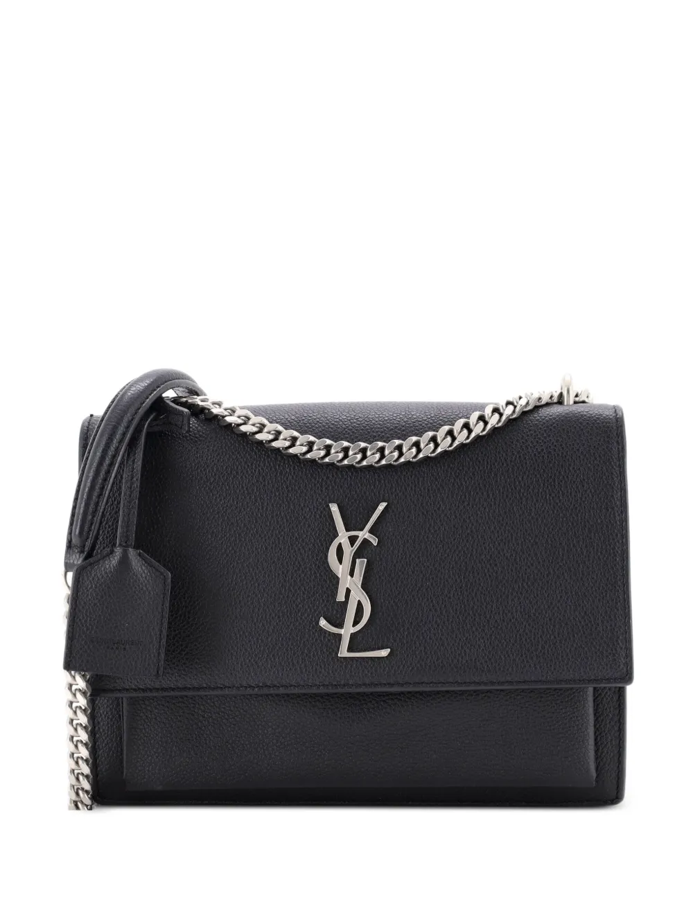 Saint Laurent Pre-Owned Sunset Leather Medium crossbody bag - Black
