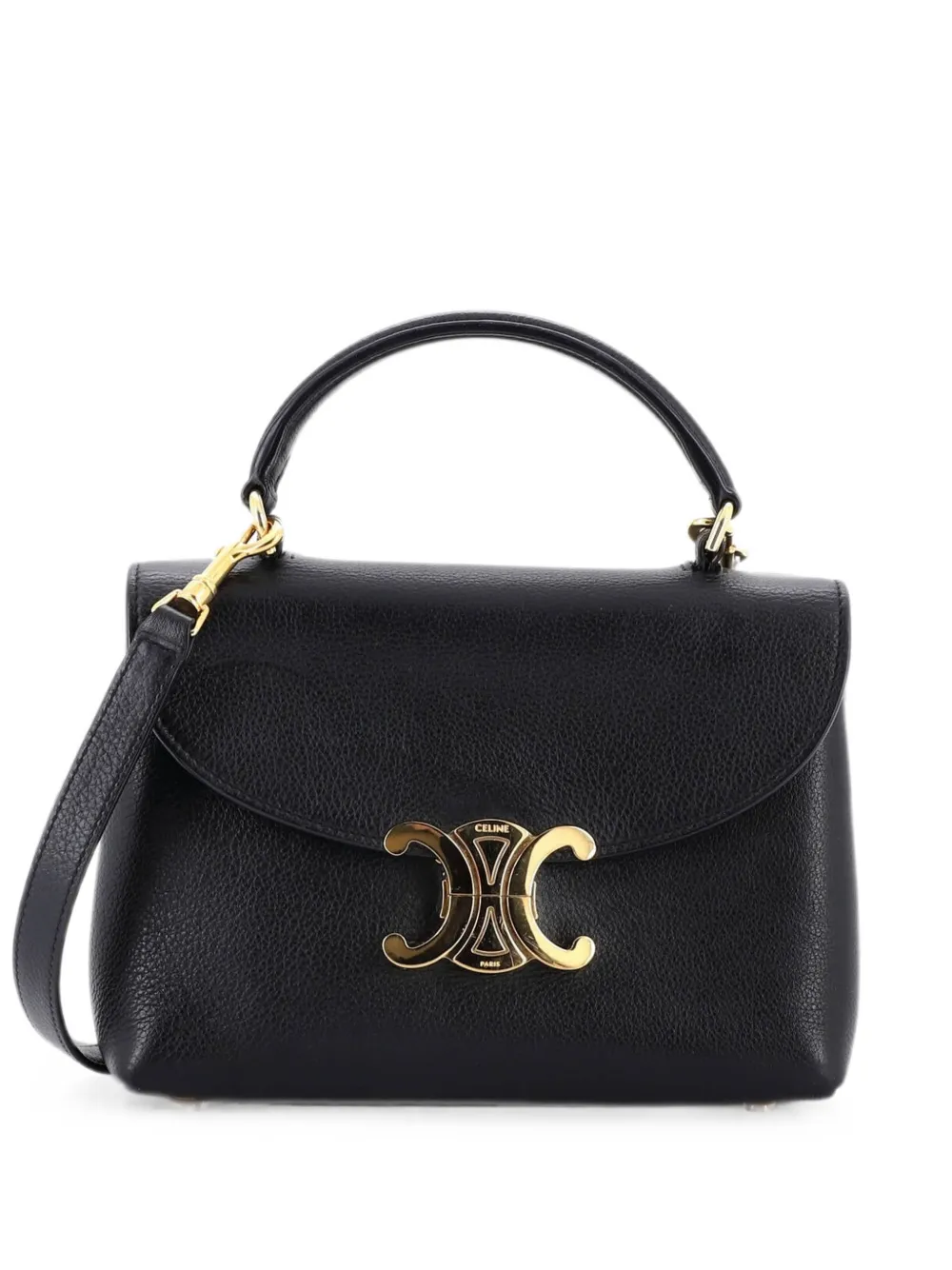 Celine Pre-Owned Borsa a tracolla Teen Nino in pelle con manico - Nero