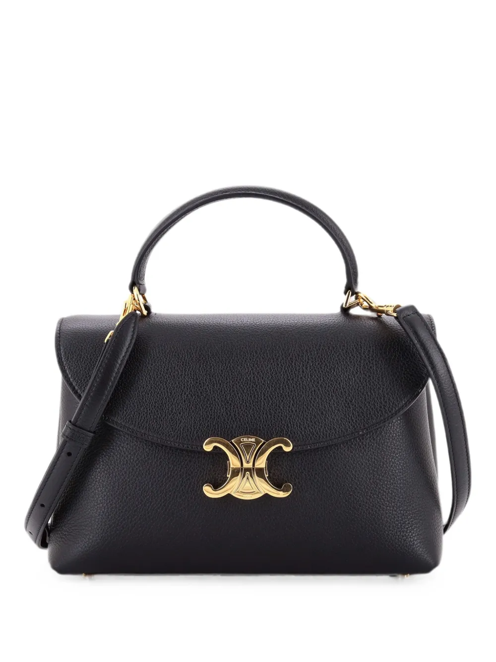 Celine Pre-Owned Borsa a tracolla Nino media in pelle con manico - Nero