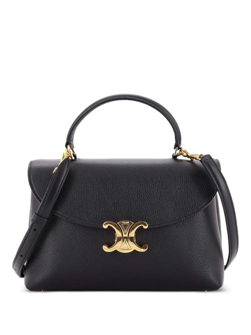 Celine Pre-Owned Nino Top Handle Bag Leather Medium satchel - Black