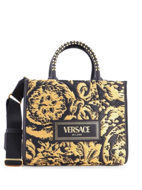 Versace Pre-Owned Athena Barocco Raffia Small tote bag