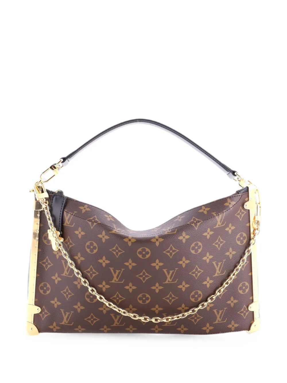 Louis Vuitton Pre-Owned Lucky Trunk Monogram Canvas-Schultertasche - Braun