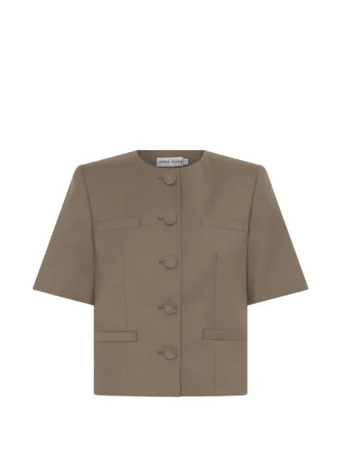Anna Quan Priestly short-sleeve button-up jacket