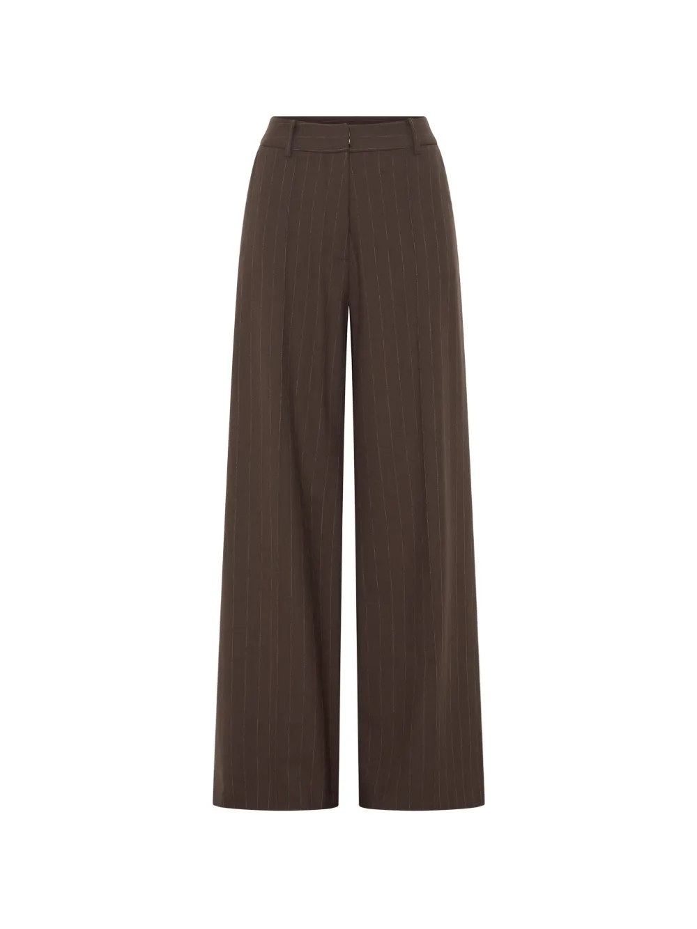 Anna Quan Adam chalk-stripe trousers - Braun