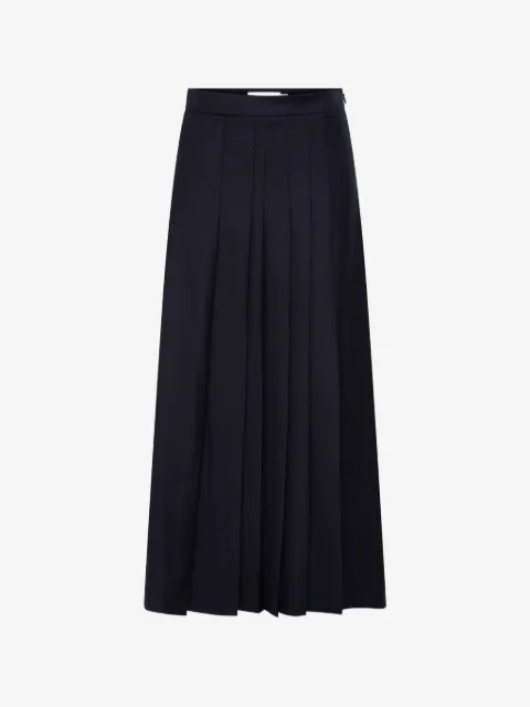 Anna Quan Sable pleated midi skirt
