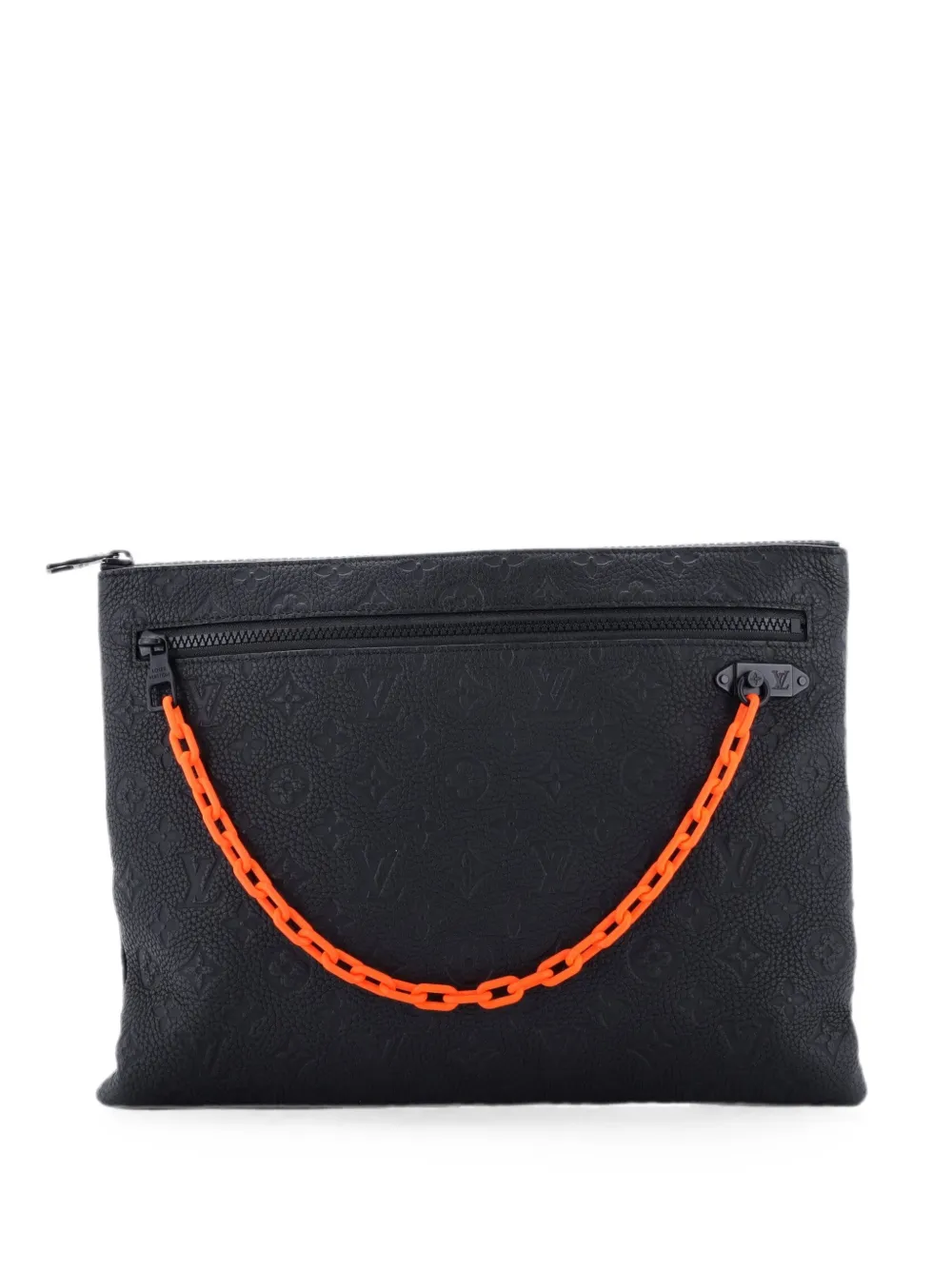 Louis Vuitton Pre-Owned Clutch A4 in pelle Taurillon con monogramma - Nero