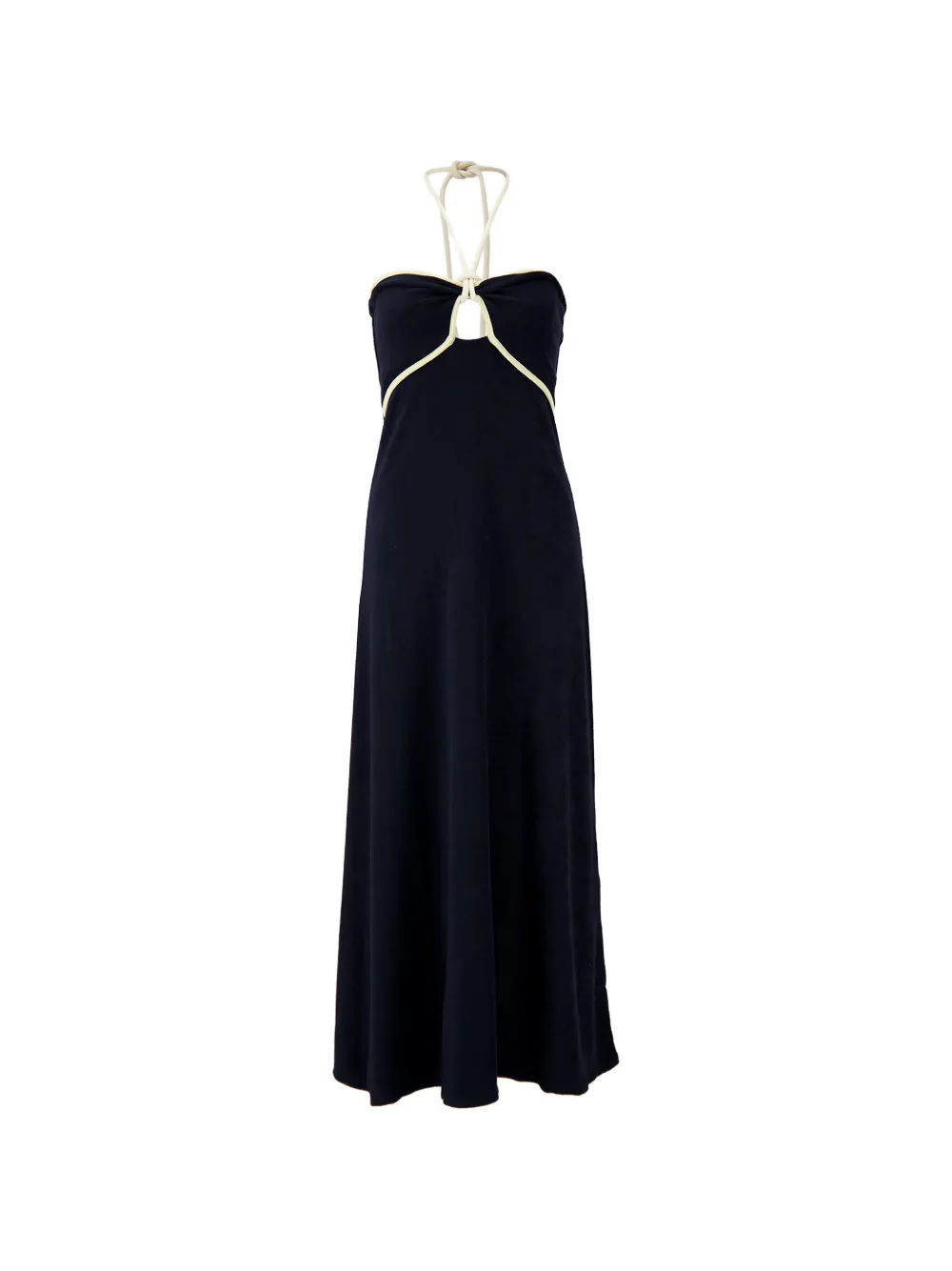 Johanna Ortiz Gleymoon halterneck maxi dress - Blue