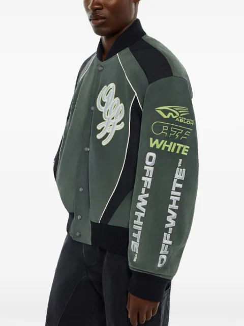 Off-White Racing Staff varsity jacket