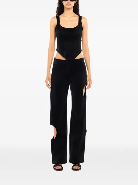Off-White pantalones Meteor revestidos de terciopelo