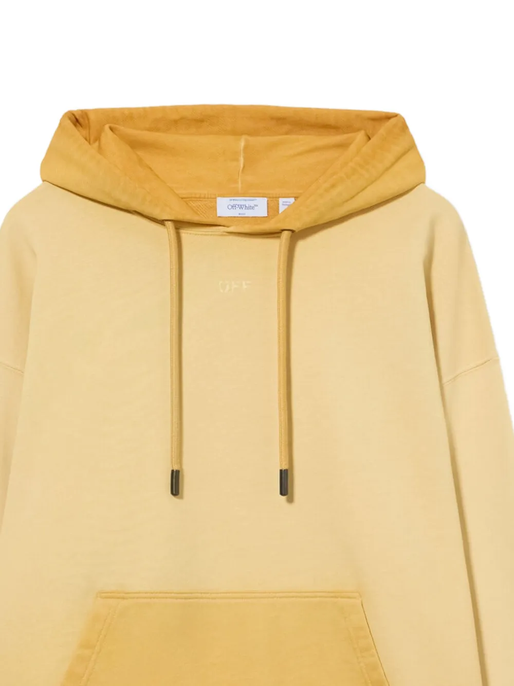 Off-White Swimming Face Skate hoodie Geel