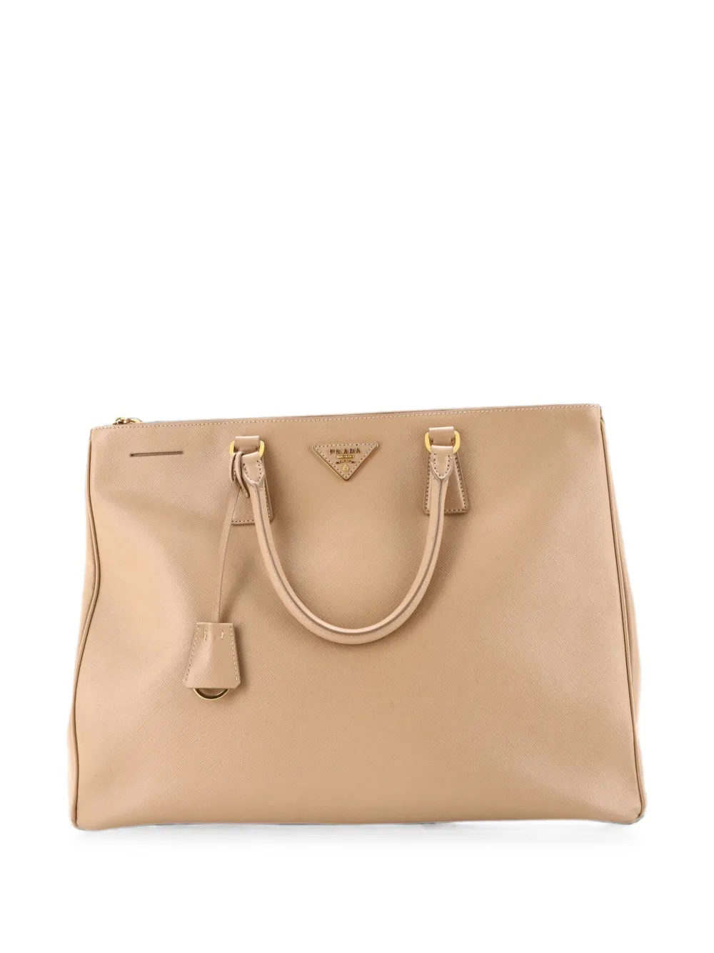 Prada Pre-Owned Borsa tote Double Zip Lux XL in pelle Saffiano - Toni neutri