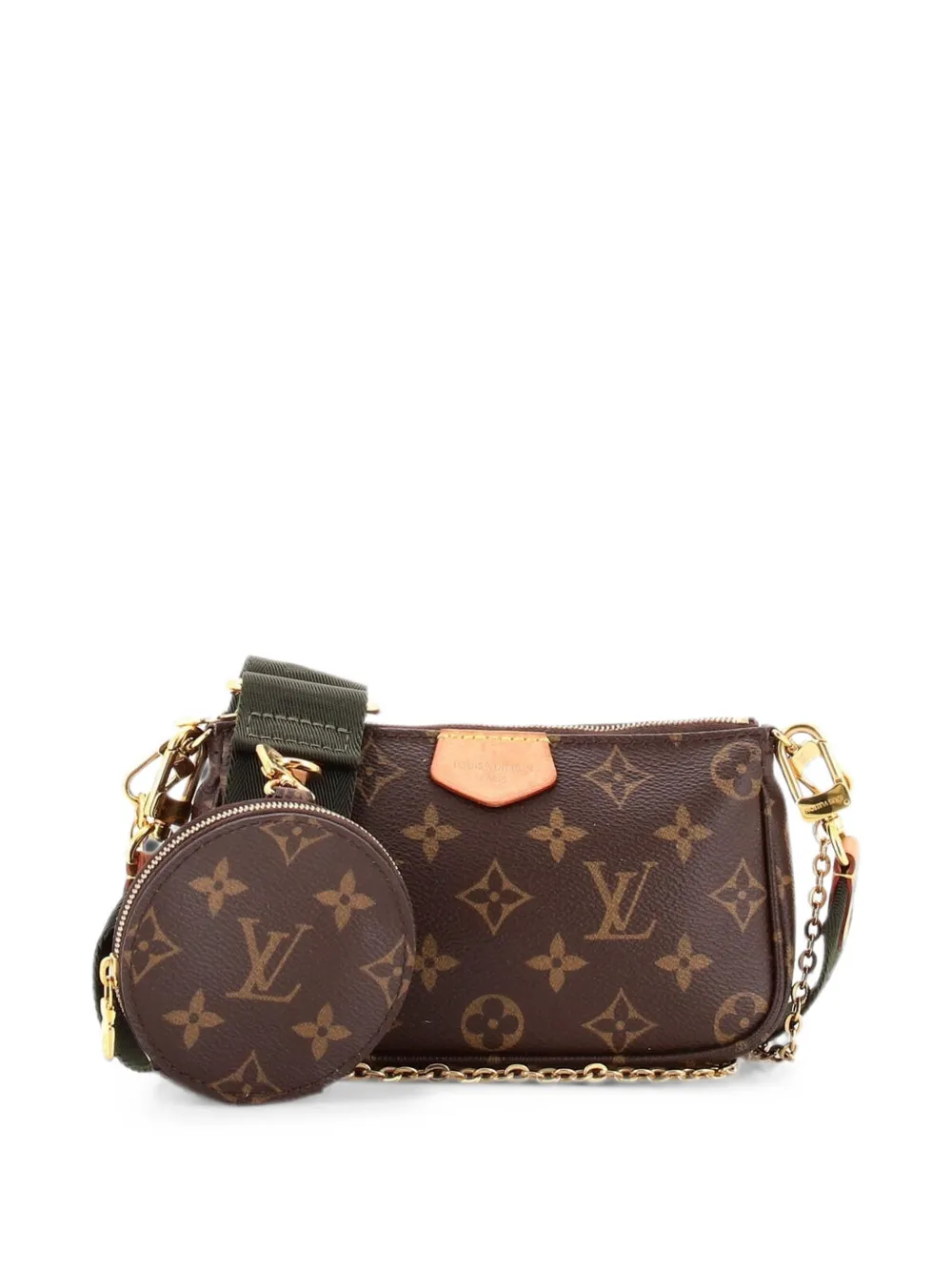 Louis Vuitton Pre-Owned Multi Pochette Accessoires Monogram Canvas-Umhängetasche - Braun