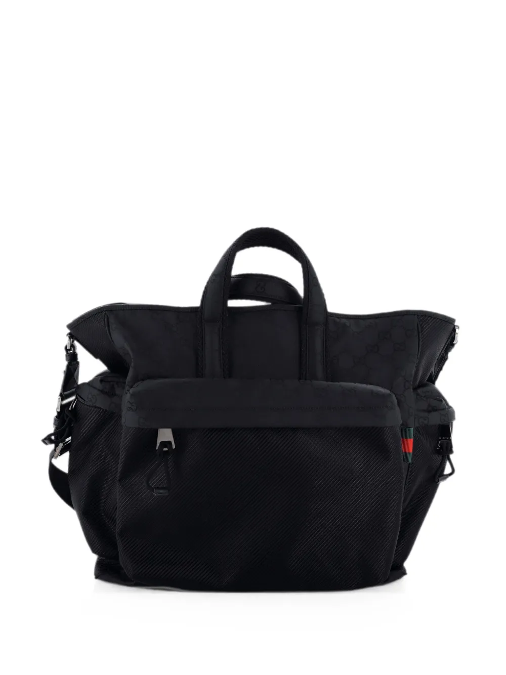 Gucci Pre-Owned Borsa tote Nexus grande in nylon GG - Nero