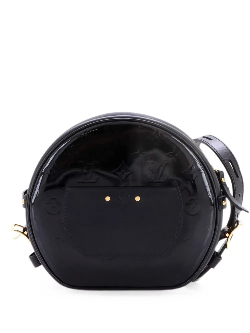 Louis Vuitton Pre-Owned Boite Chapeau Souple Bag Monogram Vernis MM crossbody bag - Black