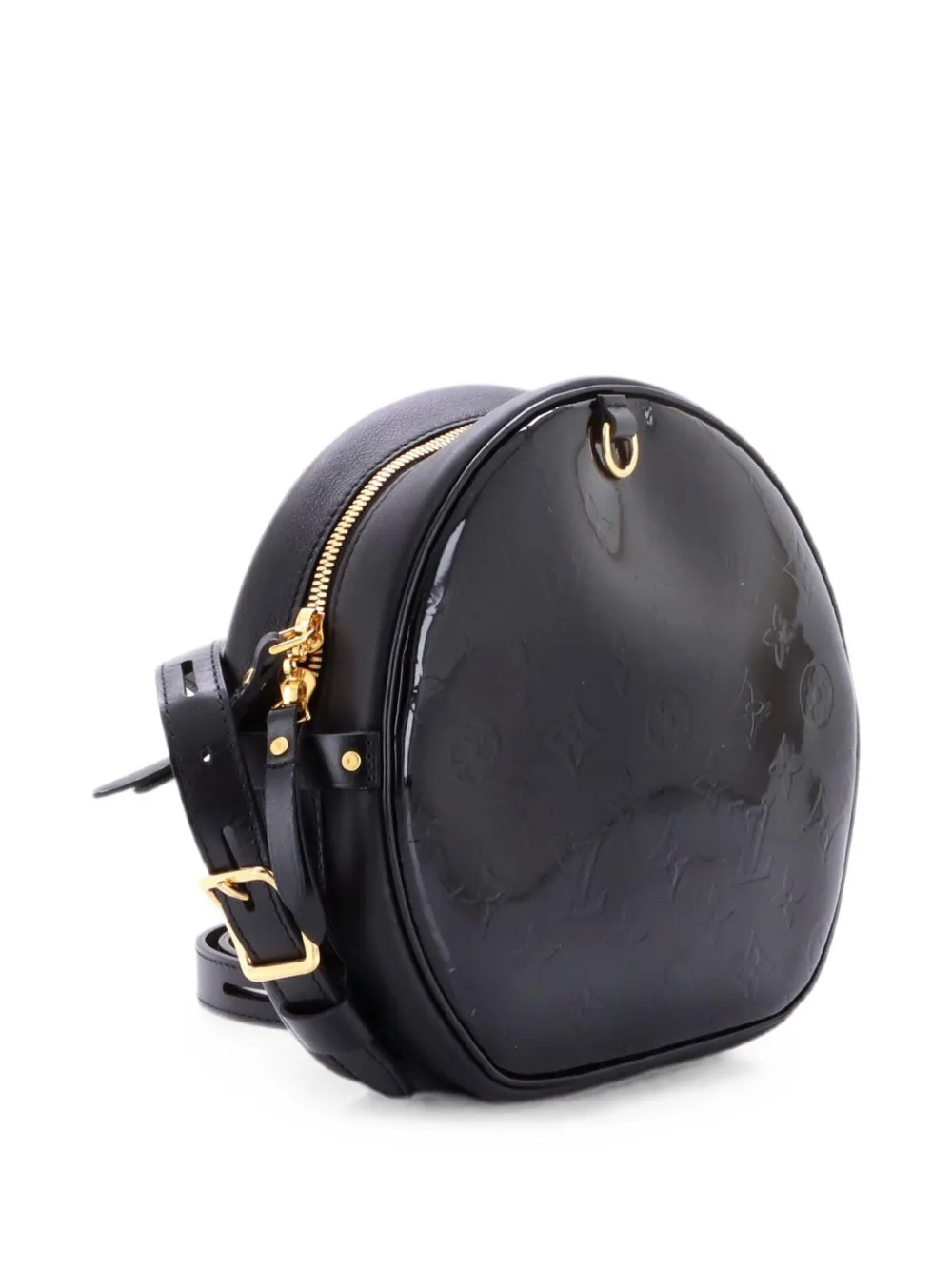 Louis Vuitton Pre-Owned Boite Chapeau Souple Bag Monogram Vernis MM Umhängetasche - Schwarz