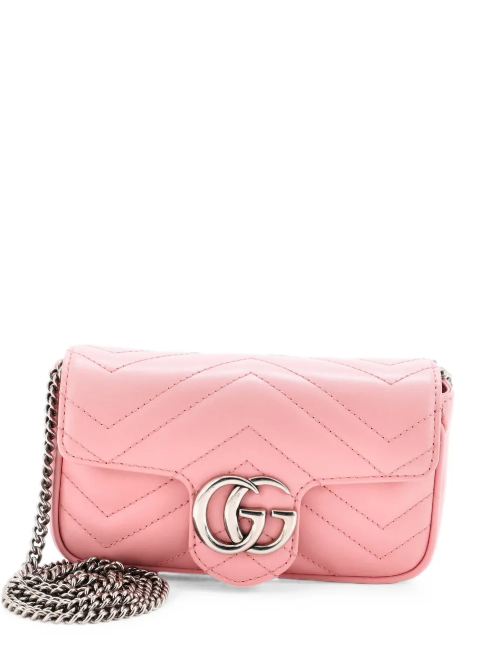 Gucci Pre-Owned Mini GG Marmont Umhängetasche mit Klappe - Rosa