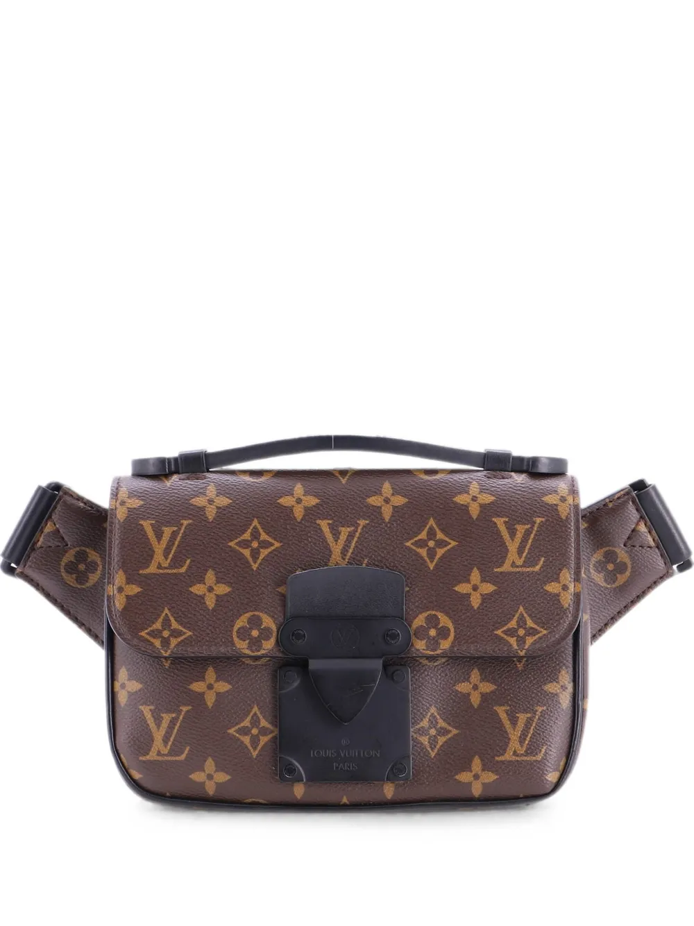 Louis Vuitton Pre-Owned S Lock Sling Bag Macassar Monogram Canvas belt bag - Brown