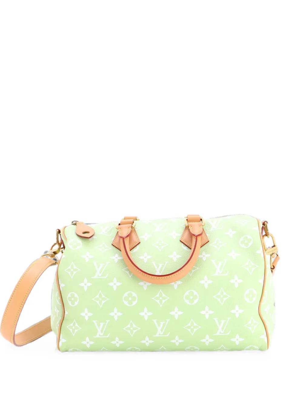Louis Vuitton Pre-Owned Borsa a tracolla Speedy P9 Bandouliere 30 in pelle con monogramma - Verde